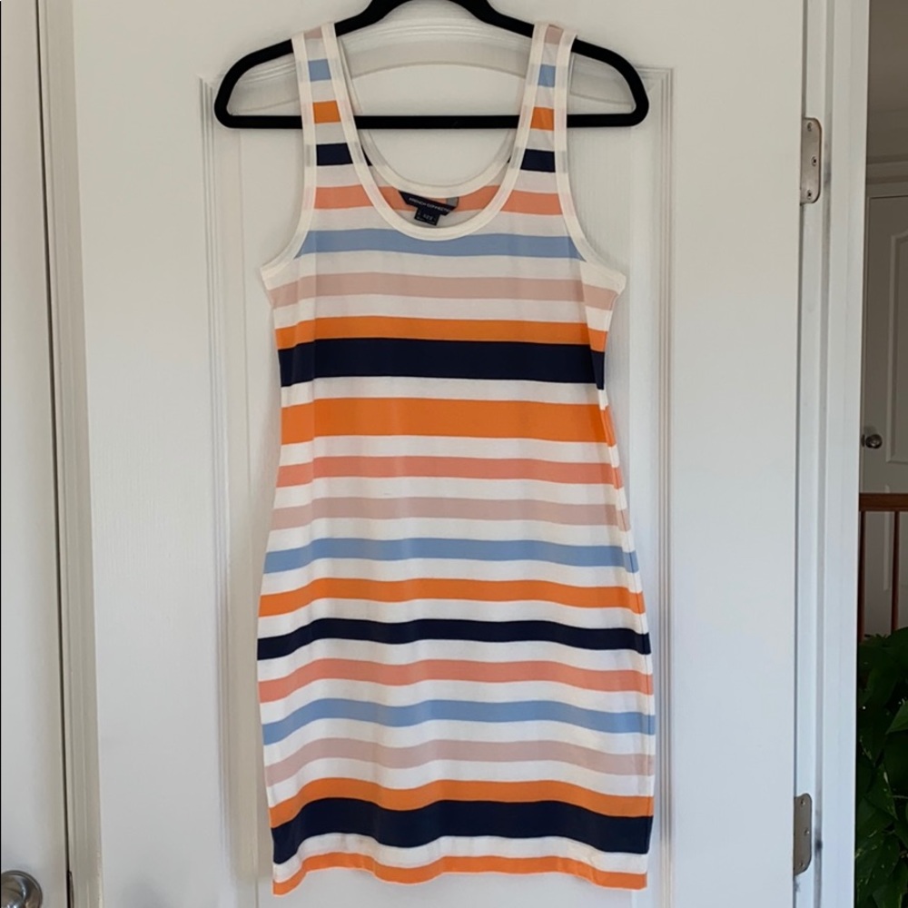 Striped French Connection body con dress